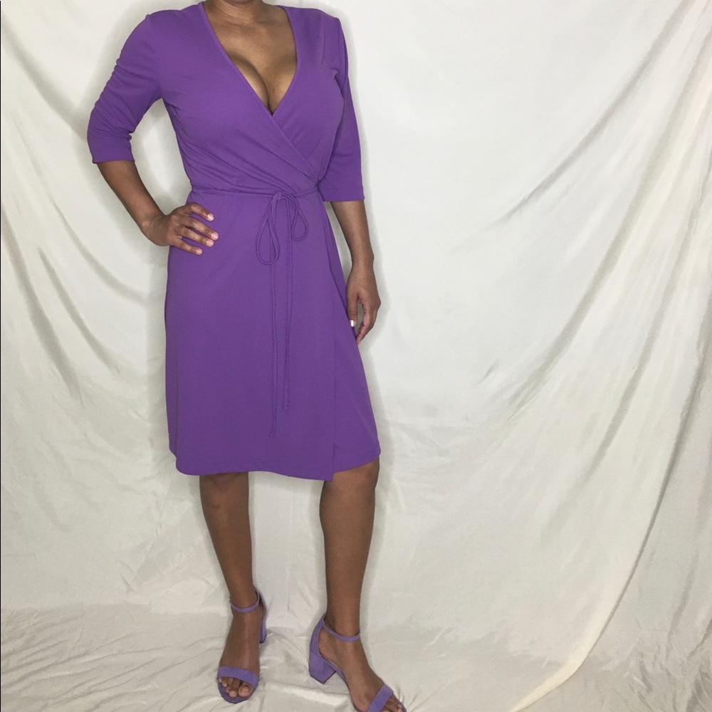 Violet wrap dress